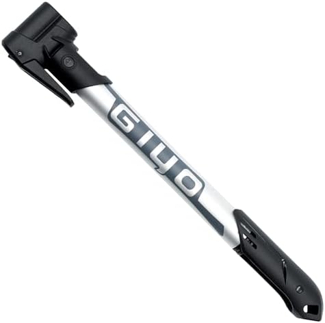 GIYO GP-44DH Mini-Fahrradpumpe für Tubeless-Reifen, ergonomischer Griff, Anti-Clog-Design, ideal für unterwegs