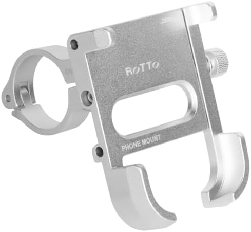 ROTTO Fahrrad Handyhalterung aus Aluminium mit 360° Drehung – Ideal für sichere Navigation unterwegs