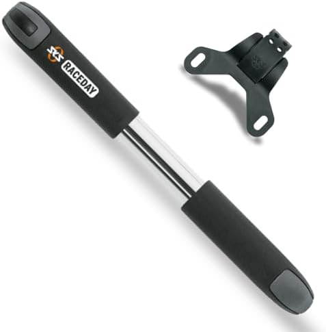 SKS GERMANY RACEDAY Fahrradpumpe für Rennräder – leistungsstark, kompakt & mit Halterung bis 10 bar/144 PSI