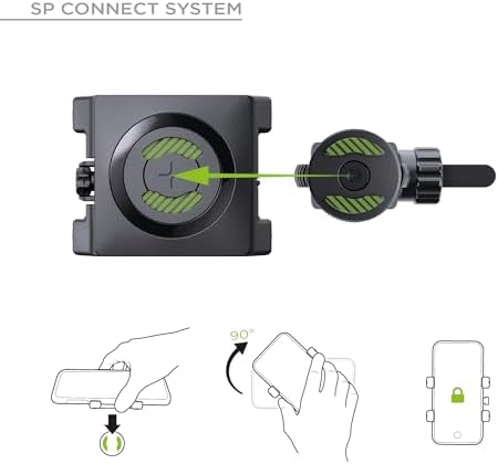 SP CONNECT Fahrrad-Handyhalterung SPC+ | Universelle Halterung für iPhone & Samsung | Perfekt für Mountainbike & Rennrad