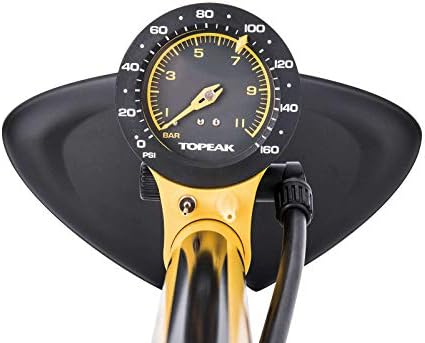 Topeak JoeBlow Fahrradpumpe – Hochdruck Standpumpe für schnelles Aufpumpen zuhause