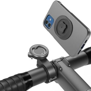 Robuste Alu Handyhalterung für Fahrrad/Motorrad – Schnellverschluss für 4-7,5" Smartphones, ideal für Rennrad und E-Bike