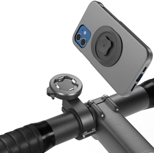 Robuste Alu Handyhalterung für Fahrrad/Motorrad – Schnellverschluss für 4-7,5" Smartphones, ideal für Rennrad und E-Bike
