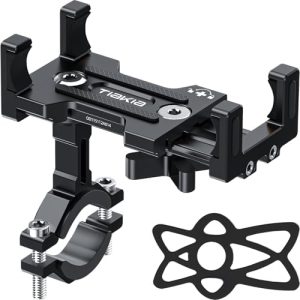 Tiakia Aluminium Handyhalterung für Bikes – 360° drehbar, ideal für Outdoor-Abenteuer, passt Smartphones 4,5-7 Zoll!