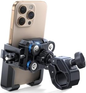 JOYROOM Handyhalterung Fahrrad & Motorrad – 2025 Upgrade Anti-Vibrations Halterung für iPhone 17/16 & Samsung S24, siche