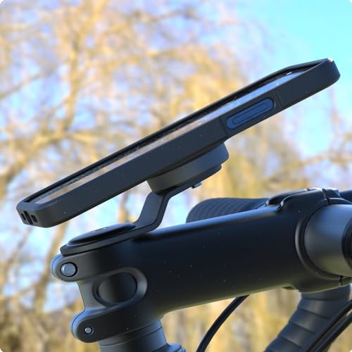 Robuste Alu Handyhalterung für Fahrrad/Motorrad – Schnellverschluss für 4-7,5" Smartphones, ideal für Rennrad und E-Bike
