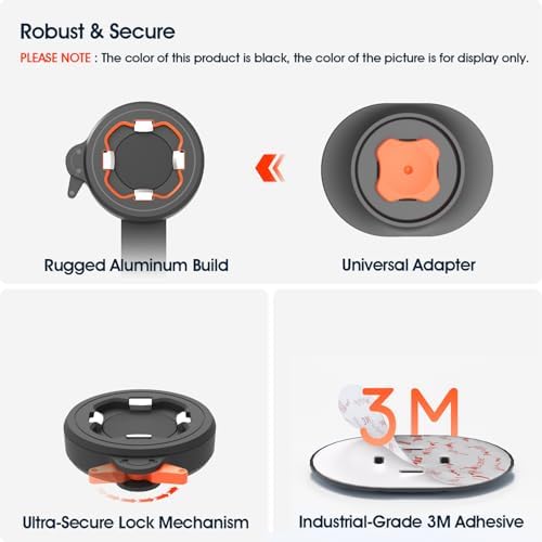 Robuste Alu Handyhalterung für Fahrrad/Motorrad – Schnellverschluss für 4-7,5" Smartphones, ideal für Rennrad und E-Bike