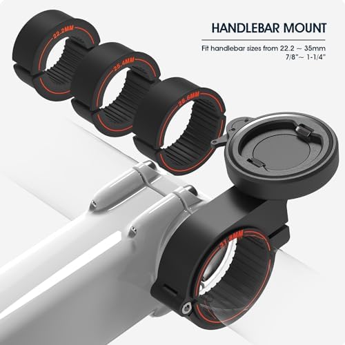 Robuste Alu Handyhalterung für Fahrrad/Motorrad – Schnellverschluss für 4-7,5" Smartphones, ideal für Rennrad und E-Bike