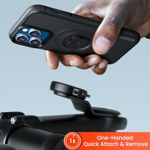 Robuste Alu Handyhalterung für Fahrrad/Motorrad – Schnellverschluss für 4-7,5" Smartphones, ideal für Rennrad und E-Bike