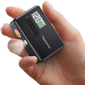 VEEAPE Mini Fahrradluftpumpe 120 PSI - Tragbare elektrische Pumpe für Rennrad, Mountainbike & E-Bike