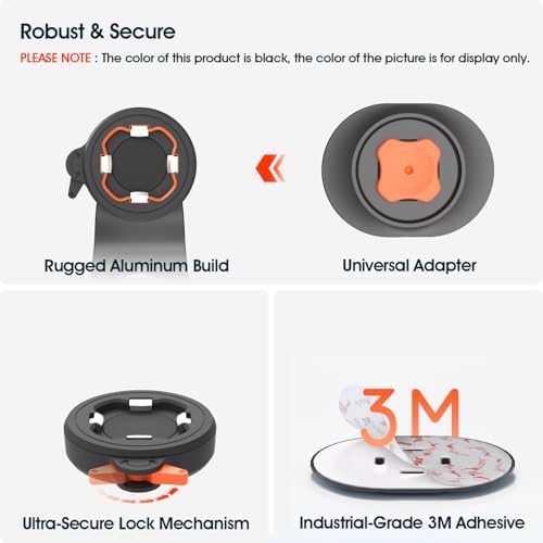 Robuste Alu Handyhalterung für Fahrrad/Motorrad – Schnellverschluss für 4-7,5" Smartphones, ideal für Rennrad und E-Bike
