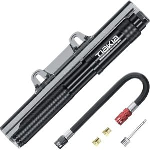 Tiakia Mini Fahrradpumpe 260PSI – Kompakte Handpumpe für Presta & Schrader, ideal für BMX, Mountainbike & Rennrad!