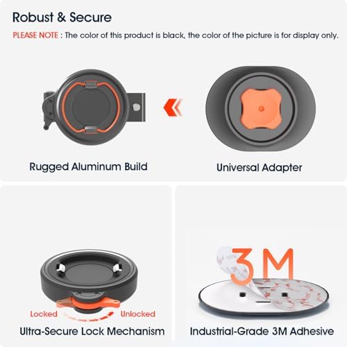 Robuste Alu Handyhalterung für Fahrrad/Motorrad – Schnellverschluss für 4-7,5" Smartphones, ideal für Rennrad und E-Bike