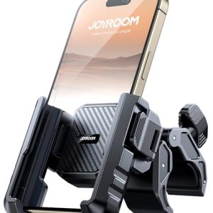 JOYROOM 2025 Upgrade Handyhalterung für Fahrrad & Motorrad – Vibration gedämpft, bombenfeste Halterung für 4,7"-7" Smart