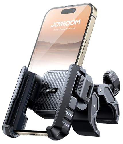 JOYROOM 2025 Upgrade Handyhalterung für Fahrrad & Motorrad – Vibration gedämpft, bombenfeste Halterung für 4,7"-7" Smart