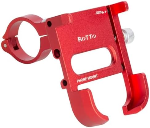 ROTTO Fahrrad Handyhalterung aus Aluminium mit 360° Drehung – Ideal für sichere Navigation unterwegs