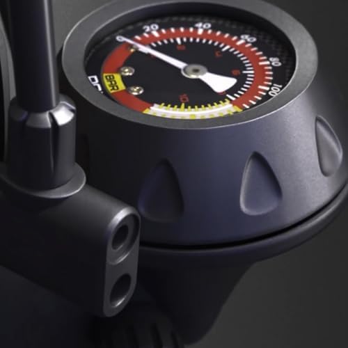 GOBKO Fahrradpumpe mit Manometer – Hochdruck 160 PSI für Rennrad und MTB, perfekte Sportballpumpe für unterwegs