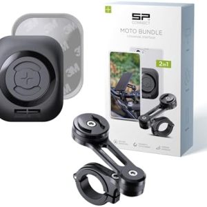 SP CONNECT Handyhalterung Motorrad | Universelle Smartphone Halterung für Motorräder & Roller | Perfekt für iPhone & Sam