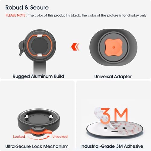 Robuste Alu Handyhalterung für Fahrrad/Motorrad – Schnellverschluss für 4-7,5" Smartphones, ideal für Rennrad und E-Bike