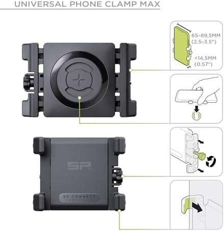 SP CONNECT Fahrrad-Handyhalterung SPC+ | Universelle Halterung für iPhone & Samsung | Perfekt für Mountainbike & Rennrad