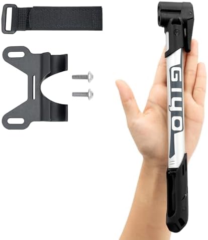 GIYO GP-44DH Mini-Fahrradpumpe für Tubeless-Reifen, ergonomischer Griff, Anti-Clog-Design, ideal für unterwegs