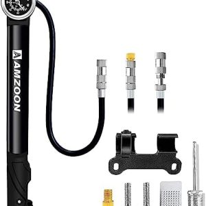 Hochwertige Fahrradpumpe mit Manometer – Mini-Pumpe für Schrader & Presta, ideal im Freien!