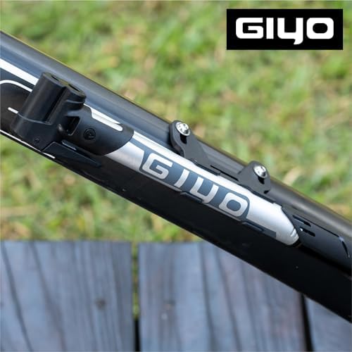 GIYO GP-44DH Mini-Fahrradpumpe für Tubeless-Reifen, ergonomischer Griff, Anti-Clog-Design, ideal für unterwegs