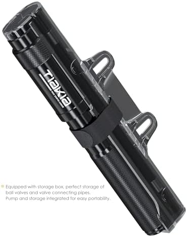 Tiakia Mini Fahrradpumpe 260PSI – Kompakte Handpumpe für Presta & Schrader, ideal für BMX, Mountainbike & Rennrad!