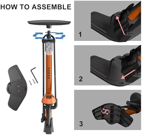 GOBKO Fahrradpumpe mit Manometer – Hochdruck 160 PSI für Rennrad und MTB, perfekte Sportballpumpe für unterwegs