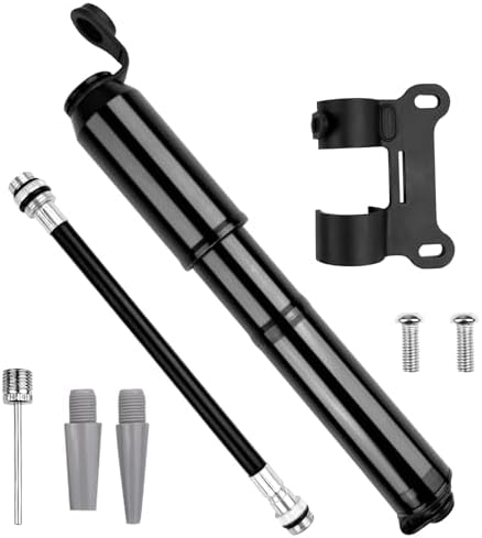Mini Fahrradpumpe 120 PSI – Tragbare Luftpumpe für Rennrad & Mountainbike, schnelle Reifenaufblasung, inklusive Rahmenha