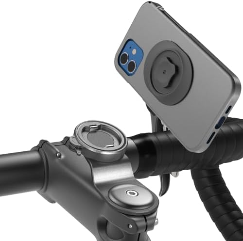 Robuste Alu Handyhalterung für Fahrrad/Motorrad – Schnellverschluss für 4-7,5" Smartphones, ideal für Rennrad und E-Bike