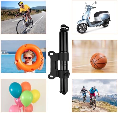 Mini Fahrradpumpe 120 PSI – Tragbare Luftpumpe für Rennrad & Mountainbike, schnelle Reifenaufblasung, inklusive Rahmenha