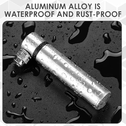 Klein Fahrrad Luftpumpe - Tragbare Mini Hochdruckpumpe 120PSI für Rennrad & Mountainbike, leicht mit Halterung