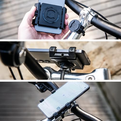 SP CONNECT Fahrrad-Handyhalterung SPC+ | Universelle Halterung für iPhone & Samsung | Perfekt für Mountainbike & Rennrad