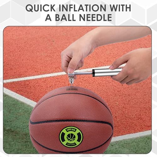 Klein Fahrrad Luftpumpe - Tragbare Mini Hochdruckpumpe 120PSI für Rennrad & Mountainbike, leicht mit Halterung