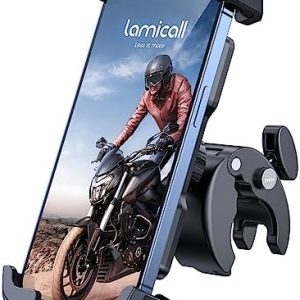 Lamicall Handyhalterung für Motorrad & Fahrrad – 360° Universal Lenker Halter für iPhone & Samsung – Ideal für Abenteuer