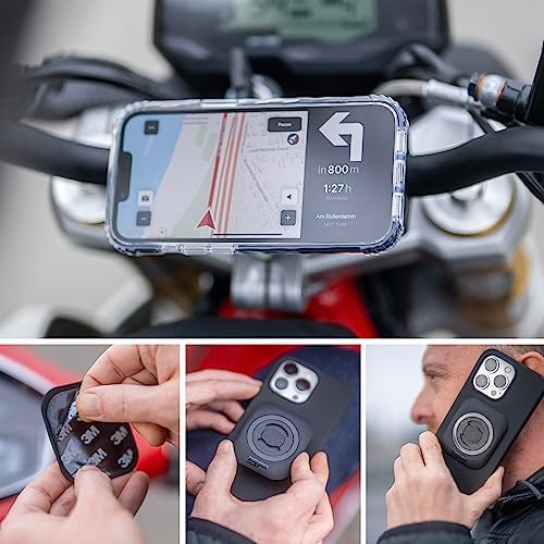SP CONNECT Handyhalterung Motorrad | Universelle Smartphone Halterung für Motorräder & Roller | Perfekt für iPhone & Sam