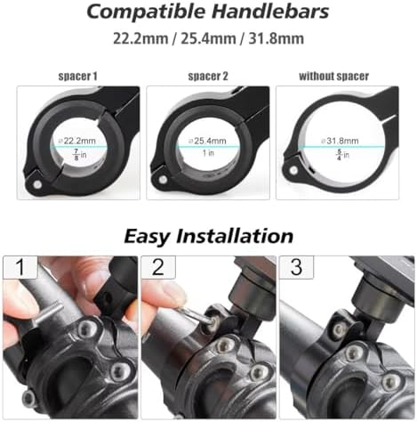 ROTTO Fahrrad Handyhalterung aus Aluminium mit 360° Drehung – Ideal für sichere Navigation unterwegs