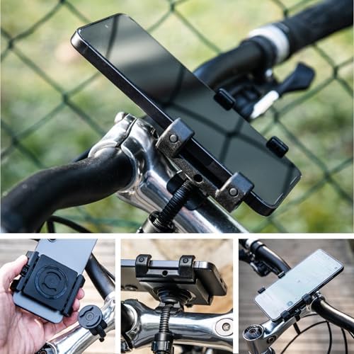 SP CONNECT Fahrrad-Handyhalterung SPC+ | Universelle Halterung für iPhone & Samsung | Perfekt für Mountainbike & Rennrad