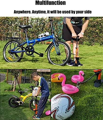 GOBKO Fahrradpumpe mit Manometer – Hochdruck 160 PSI für Rennrad und MTB, perfekte Sportballpumpe für unterwegs